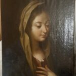 Madonna olio su tela XVIII sec.