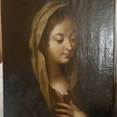 Madonna olio su tela XVIII sec.