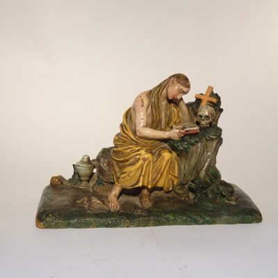 Scultura in terracotta policroma