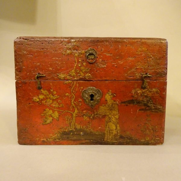 Scatola laccata a chinoiserie Venezia XVIII secolo-1