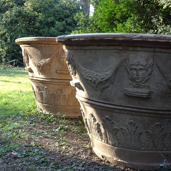 Importanti vasi in terracotta XIX secolo-5