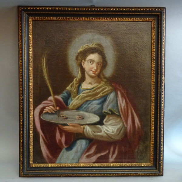 Santa Lucia olio su tela XVII secolo